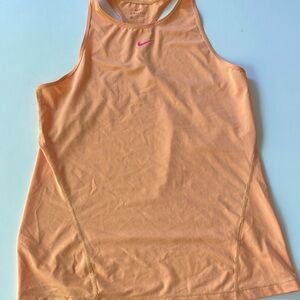 Nike Orange Tank Top Medium Dri-Fit